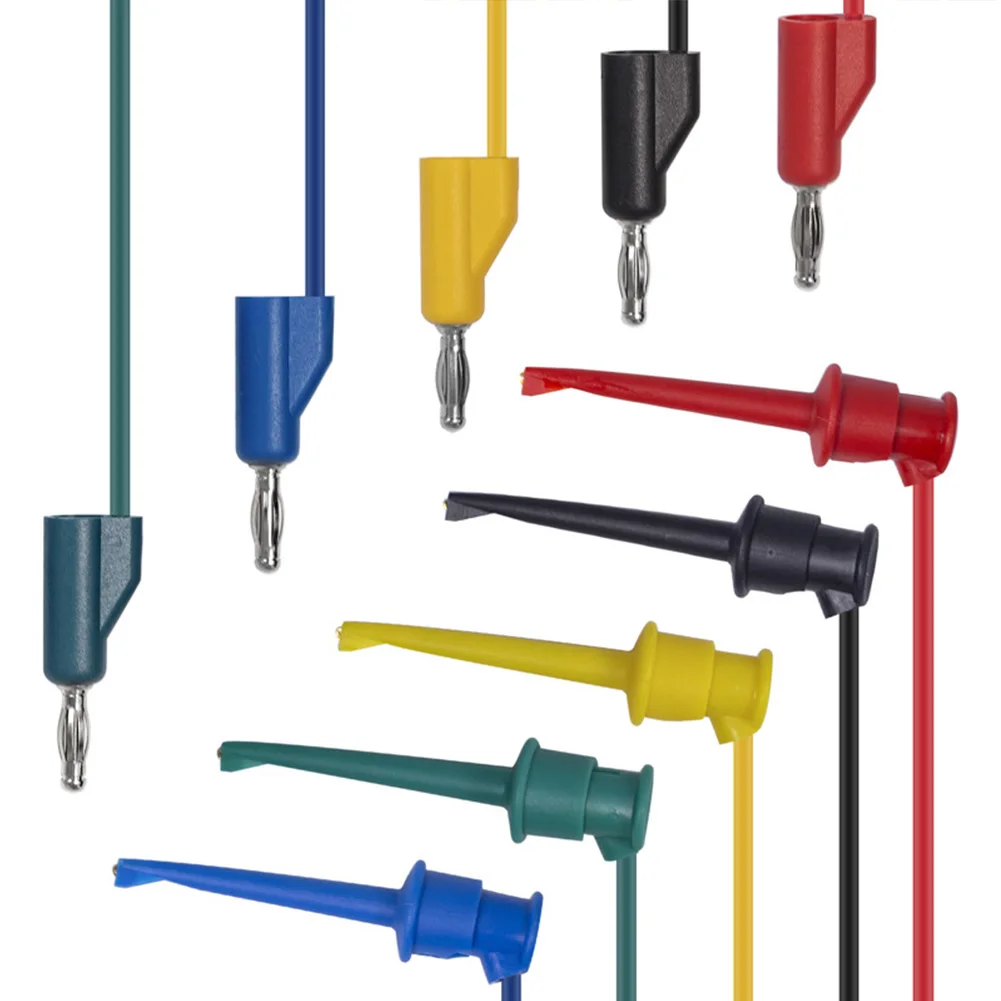 

Innovative 5PCS Multimeter Testing Kit Featuring Strong Spring Hooks Secure Connections and Usage in Various Applications