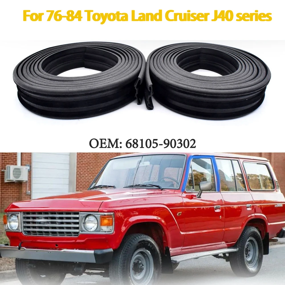 

Для Toyota Land Cruiser J40 серии 1976-1984 гг., уплотнитель для дверного стекла, резиновая замена 68105-90302, автомобильные аксессуары