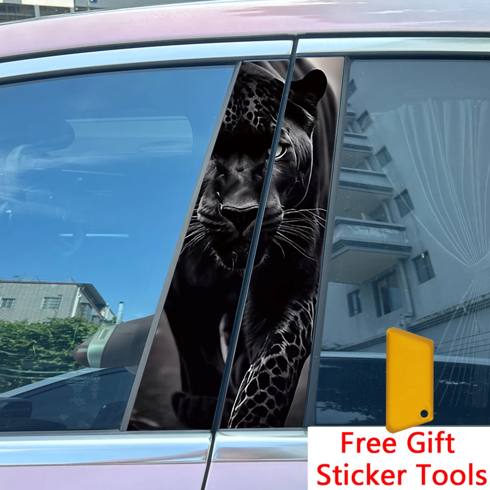 2PCS Black Leopard …