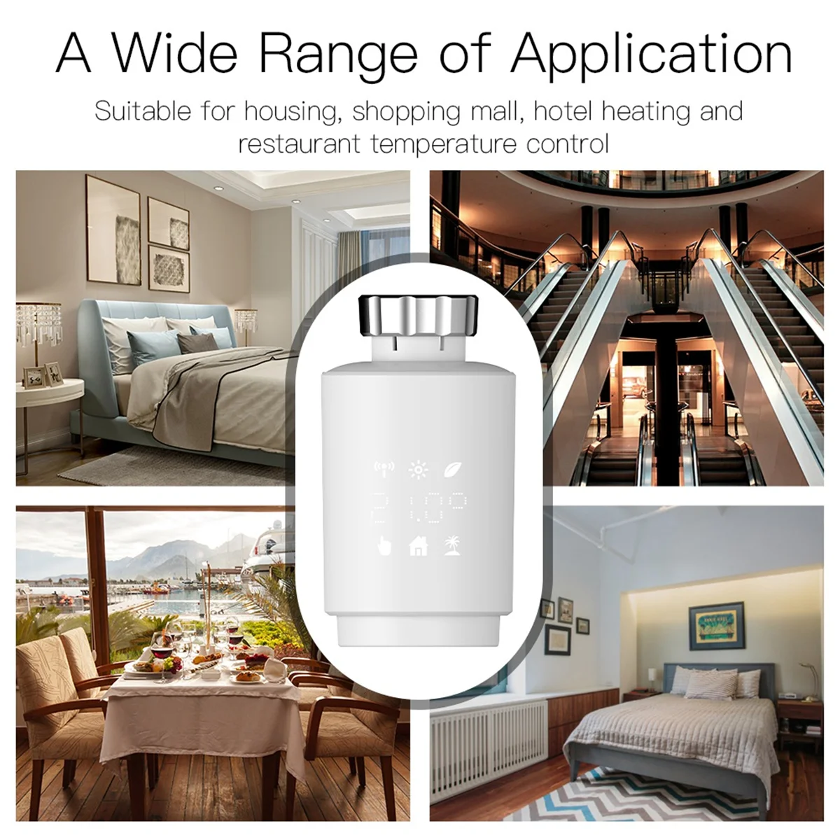 Zigbee Graffiti Heating Temperature Valve App Voice Remote Control Temperature Control Energy Saving Smart Switch