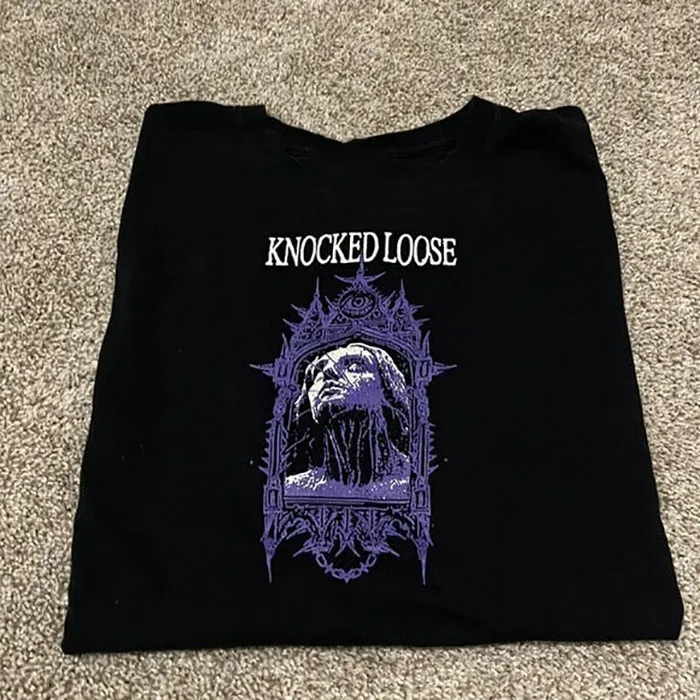 

VTG Style KNOCKED LOOSE Laugh Tracks Shirt Black Unisex S-2345XL RE515