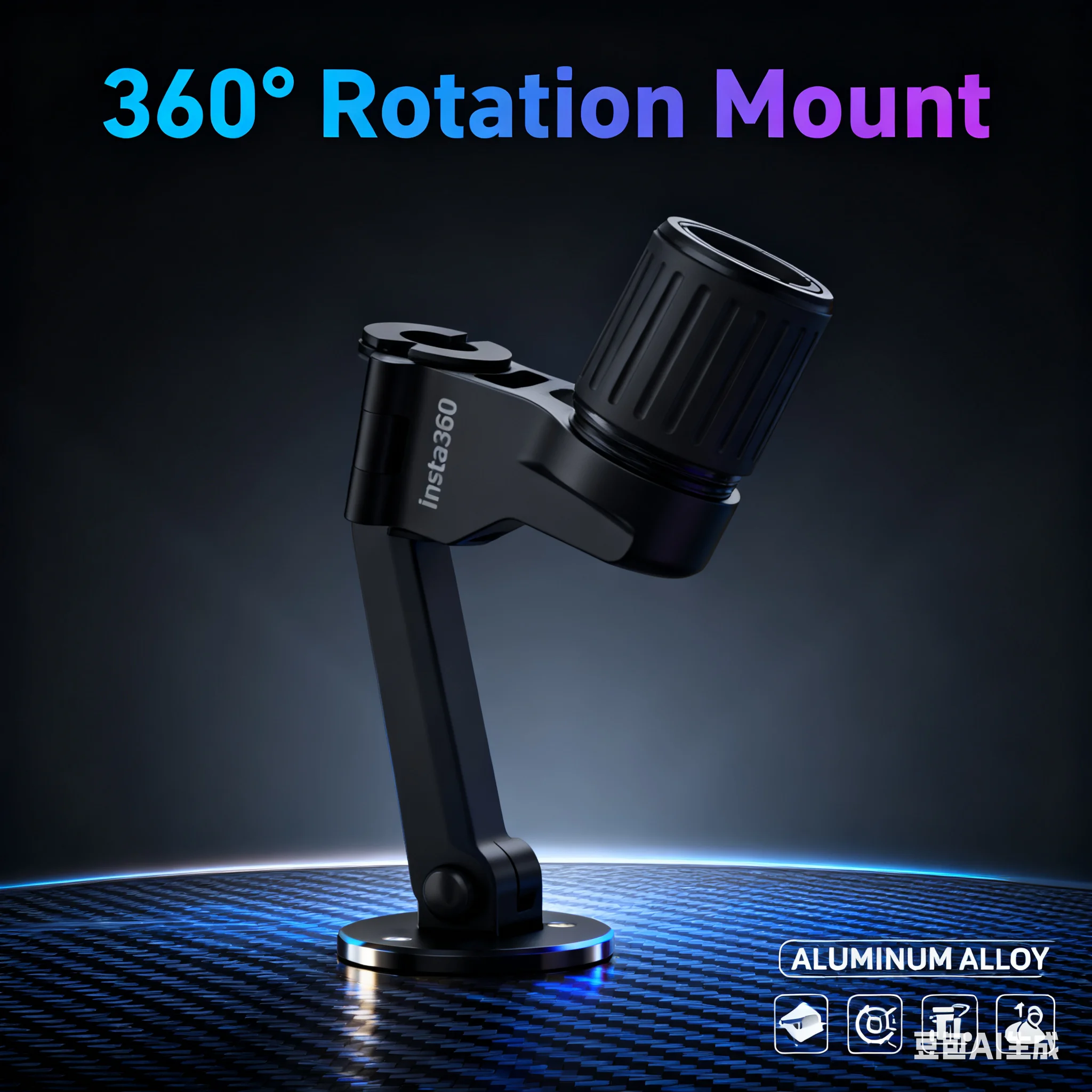 insta360用キーポールマウント-go-ultra-x5-ace-pro-2-x4対応、ハンズフリーの三人称視点スキー撮影