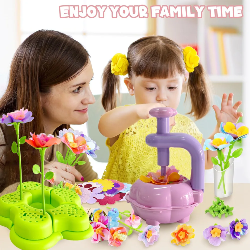 

Kids DIY Flower Bouquet Kit Educational Crafts Set DIY Flower Arrangement Children's Toy Make Own Gift for Birthday Holiday