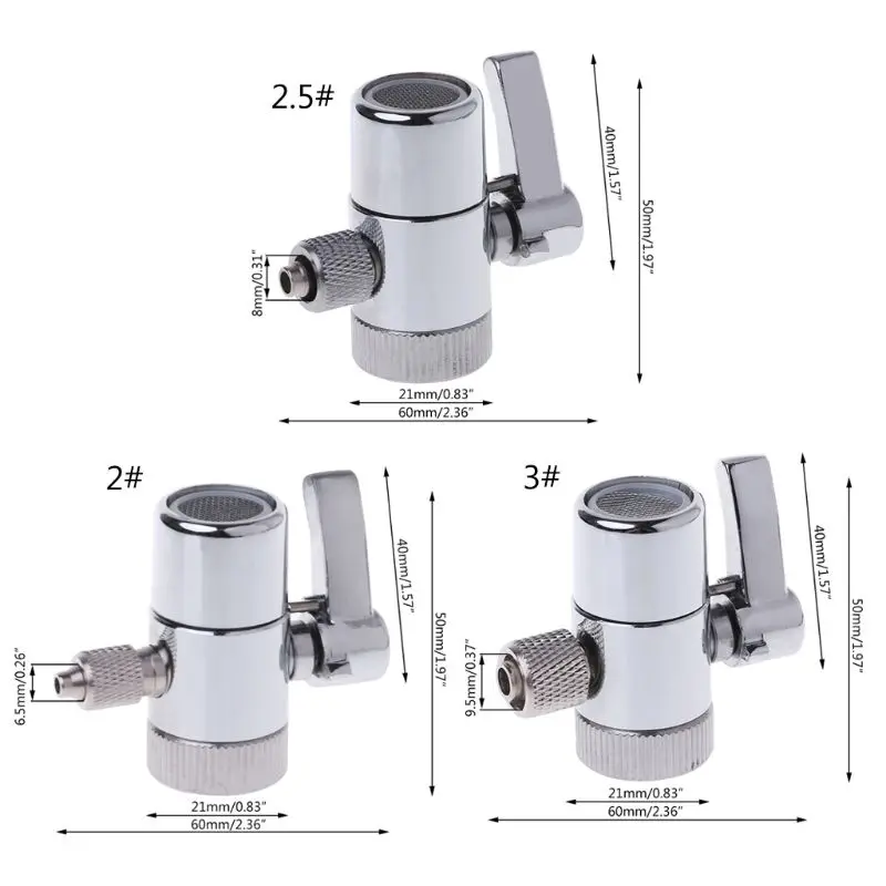 Water Filter Faucet Diverter for Valve Ro System 1/4