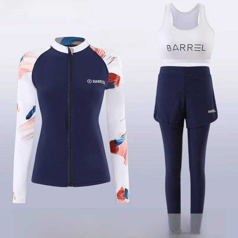 

Women's Divemaster Nylon Wetsuit Long Sve Pants Snorkeling Surfing Slimming Qui Dry Couple's Jellyfi Suit Underwater