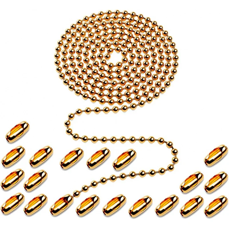 

120-дюймовый потолочный вентилятор с цепью, медные удлинительные вентиляторы и светильник, нержавеющий шарик с 20 шт.