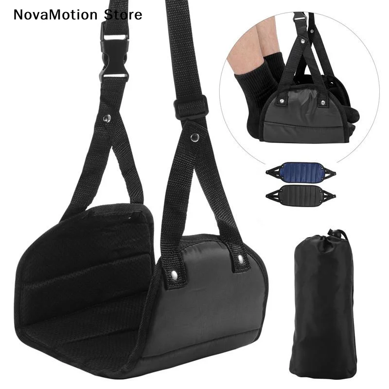 Portable Car Travel Foot Rest Hammock Adjustable Plane Train Car Footrest Feet Rest Hanger For Long Journey Flight Leg Support
