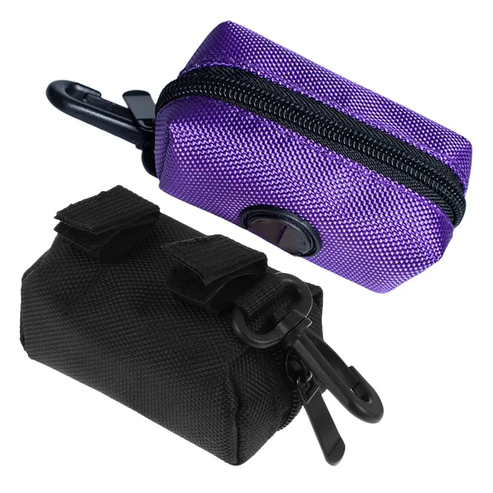

2Pcs Pet Waste Bag Holder Lightweight Portable Dispenser Container Pouch Durable Outdoor Dog Walking Accessories