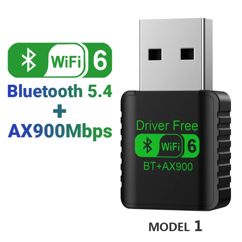 

Mini AX900 Wifi 6 BT5.4 Adapter USB Network Card 2.4G/5GHz Dual Band Signal Reception Dongle For Laptop Driver Free Win 7/10/11