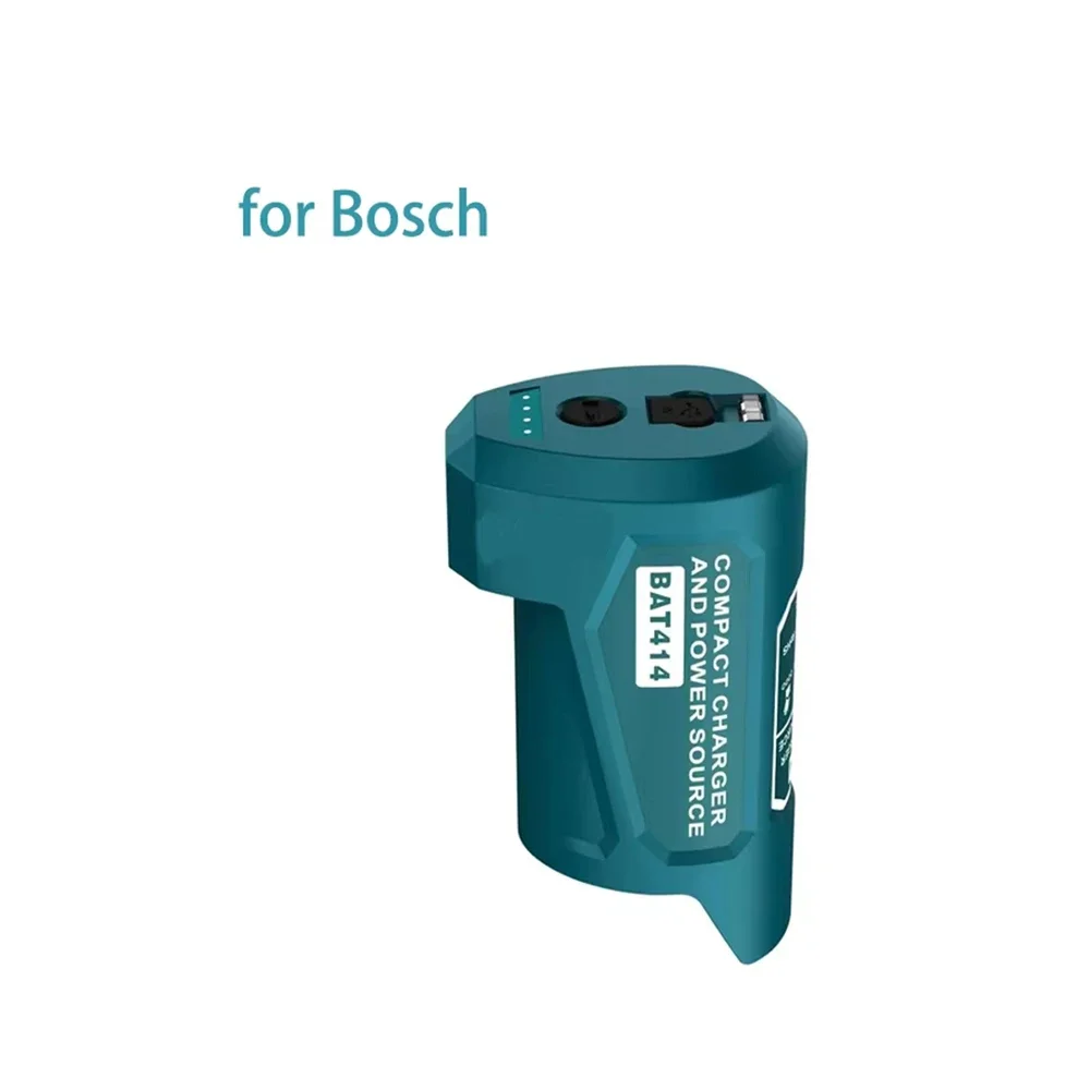 

USB Charger Adapter For Bosch 10.8V 12V Lithium Battery Type C Input 5V 2.1A DC 12V 2A Output Power Source