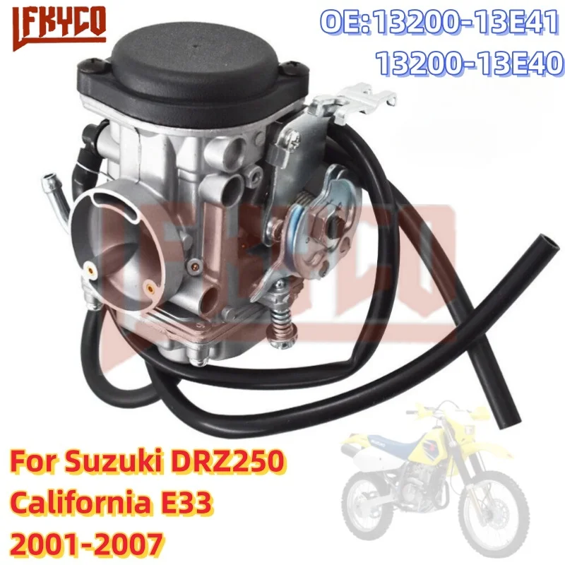 Motorcycle Carburetor for Suzuki DRZ250 DRZ 250CC California E33 2001-2007 13200-13E41 ATV Carb Air Intake Fuel Moto Accessories