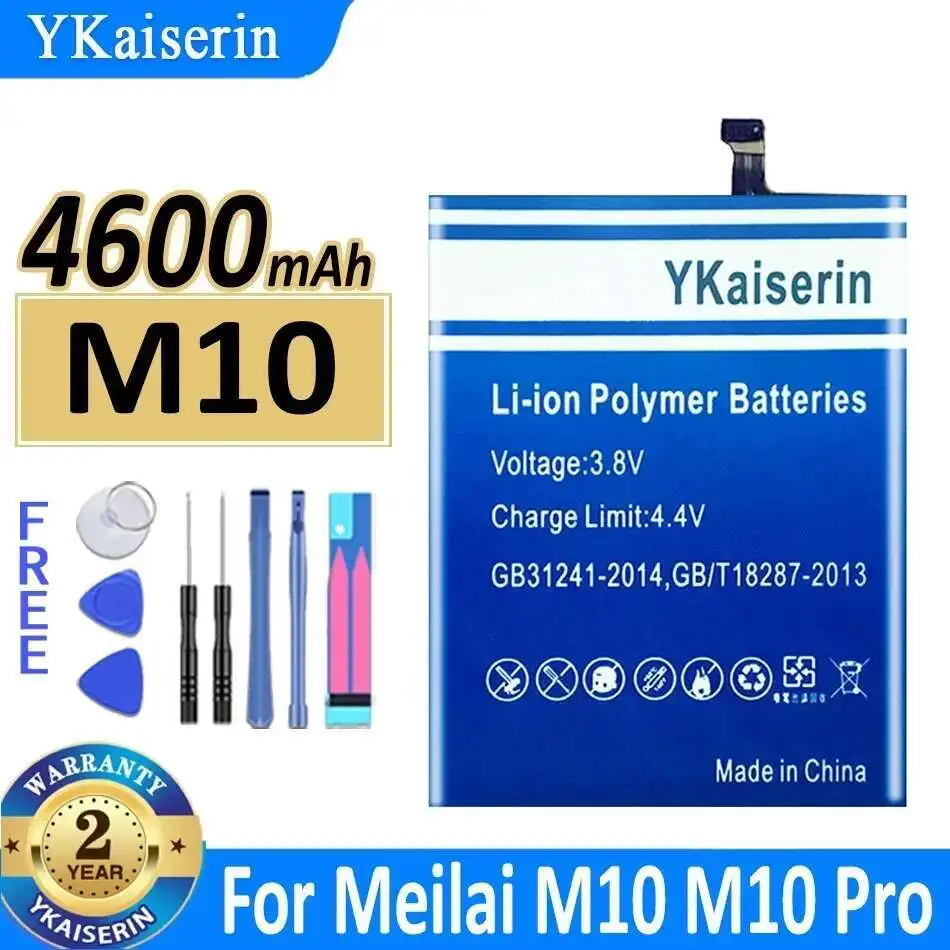 

4600mAh Mobile Phone Battery For Meilai M10 Pro M10Pro Reliable Replacement