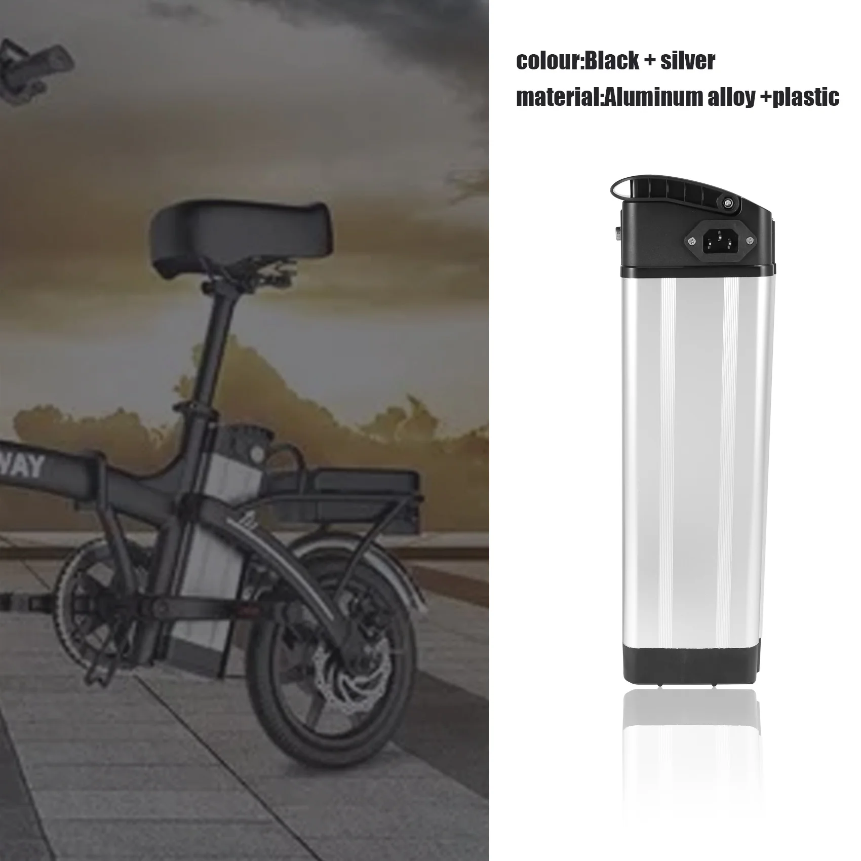 A26P Electric Bike 36V/48V Large Capacity Battery Case 18650 Holder Case E-Bike Accessories for Canon Head
