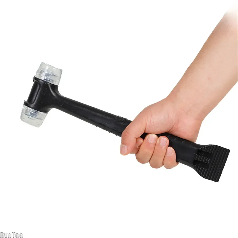 Rubber 2 in 1 Hammer with Crowbar for Ceramic Tile Doors Windows Installation Tools