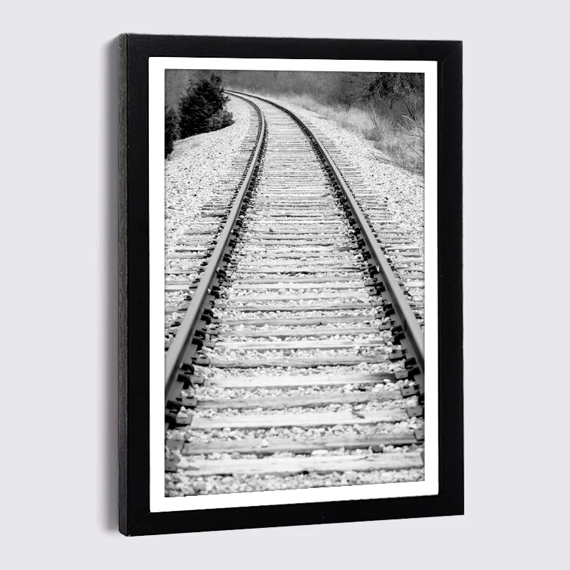 Black Photo Frame Black and White Rail Canvas Painting 5x7 8x12 Inch Wood Picture Frame Nordic Wall Home Decor Picture Frames