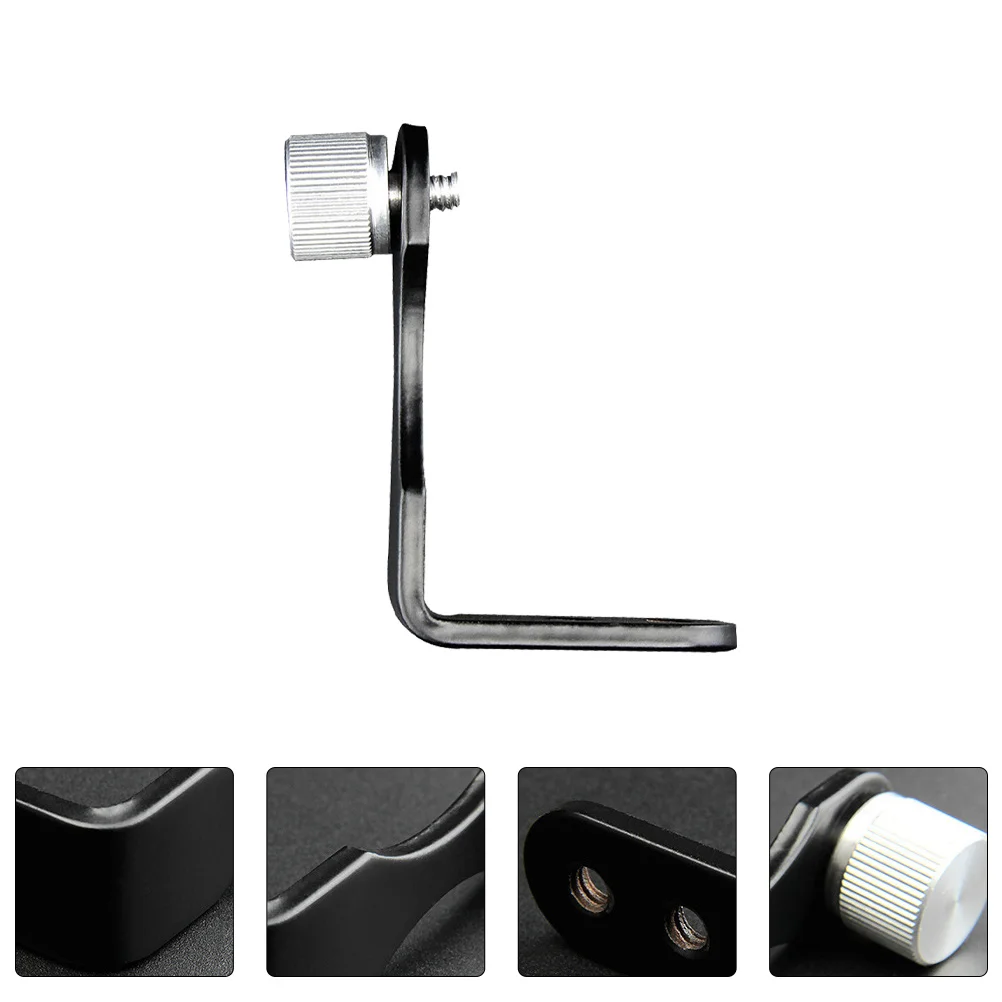 

Professional Tripod Adapter Compact L Type Aluminum Threading Mount Reusable StableBracket Suitable Roof Patio