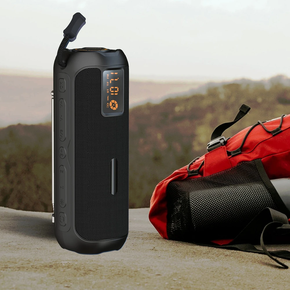 

Wireless Bluetooth Speaker Portable Radio Support TF Card LED Display Traditional AM FM Radio Rechargeable Radio for Home