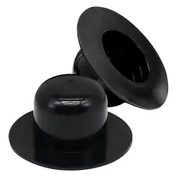 2PCS PVC Swimming Pool Drain Plug Pump Strainer Hole Plug Water Stopper Durable Thickened Pool WallPlug Black