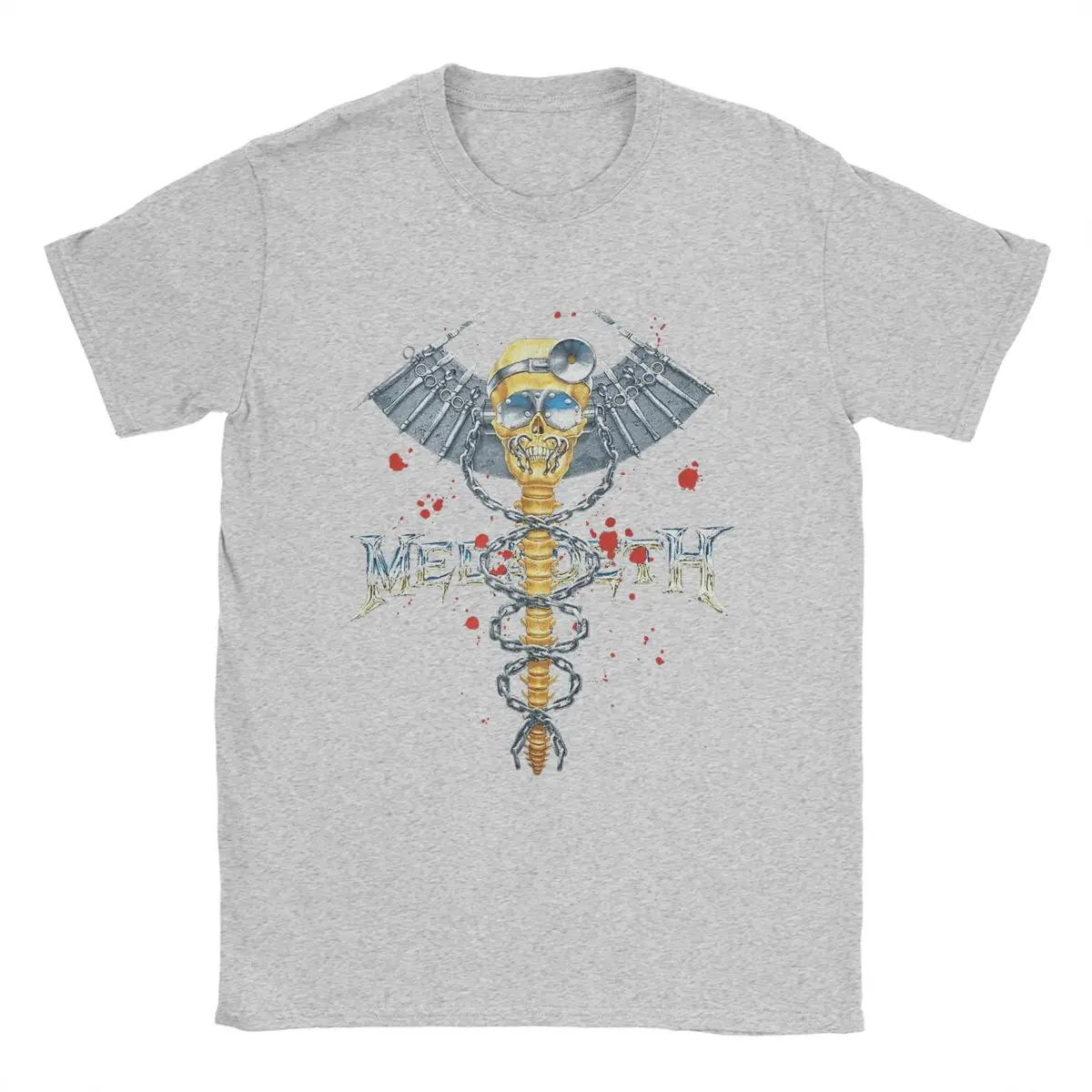 T-shirt da uomo e da donna Megadeths Dr Vic T-shirt retrò in puro cotone T-shirt a maniche corte Girocollo Abbigliamento camicie da donna