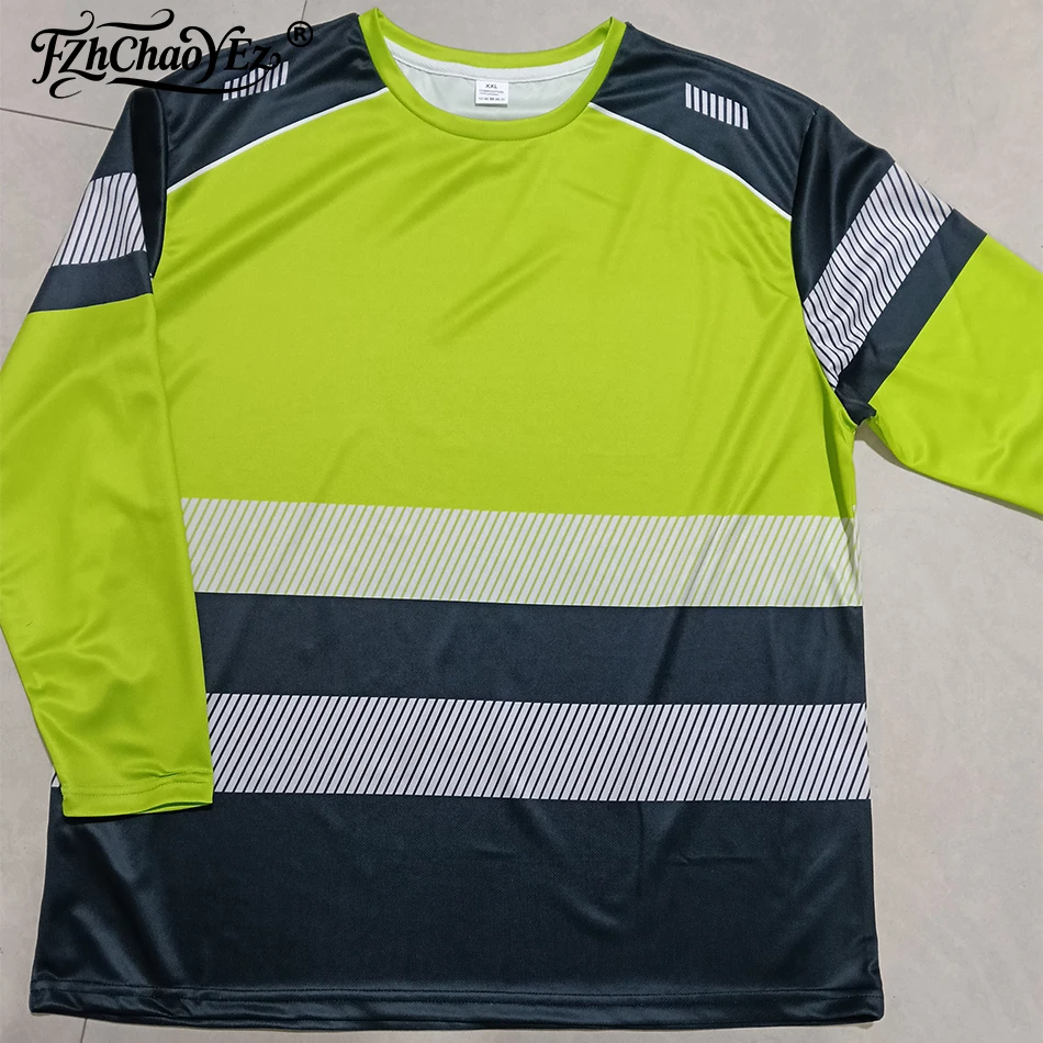 Men's DIY Personalized Design Printed Secure Logo Color Blocking Design Long-Sleeved T-Shirt Fashion Daily Casual Work Wear image 5