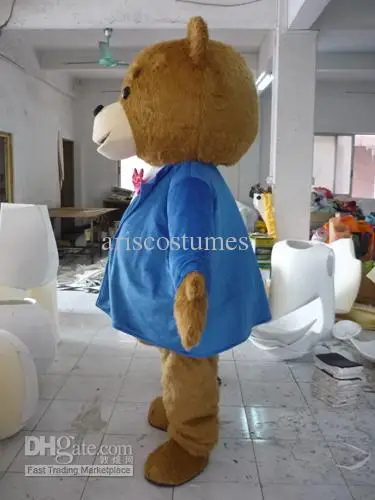 New Adult Halloween Christmas Bear Mascotte Fancy Cartoon Mascot Costume Plush Fancy Dress Mascot Costume