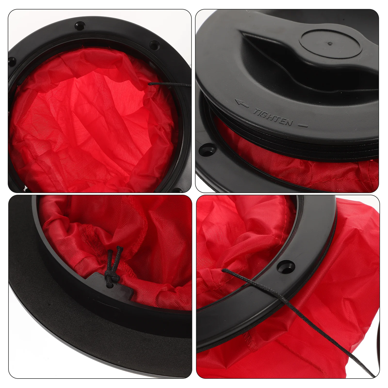 

Red Kayak Hatch Lid Waterproof Marine Sealing Cover Durable Abs Heavy Duty Boat Hatchcover Easy Installation Flexible Mounting