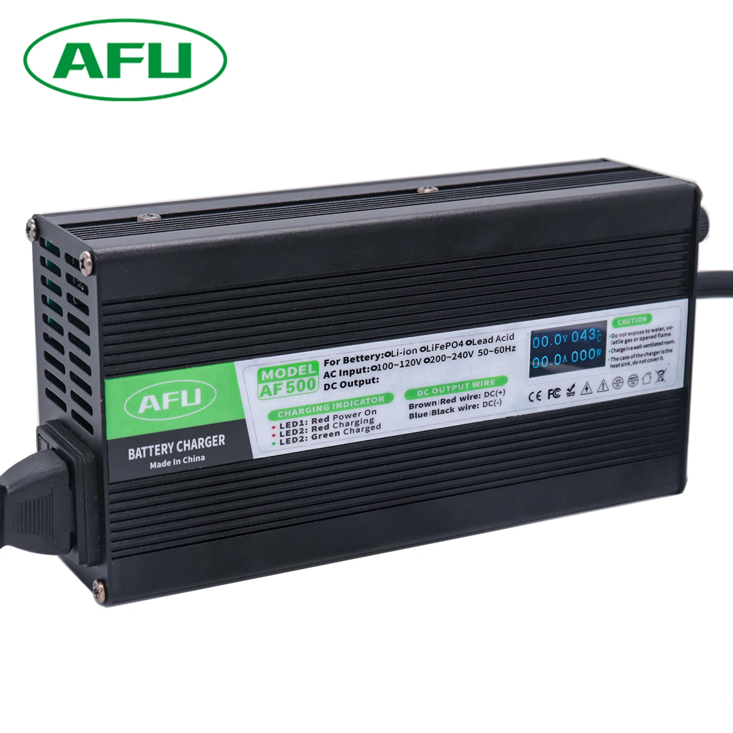 79.8V 5A Lithium Battery Charger With OLED Display Usd For 19S 70.3V Lithium Ion Battery Smart Fast Charger