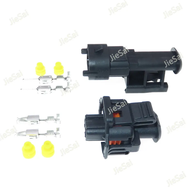 2 Pin Diesel Fuel Common Rail Injector Crankshaft Sensor Connector 1928403874 1928404226 Female Male For Bosch Ford Renault