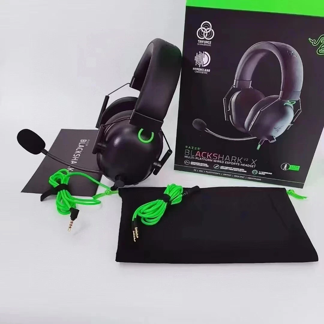 Razer BlackShark V2 X Wired Gaming Headset: 7.1 Surround Sound- Game For PS4,PS5, Nintendo Switch, Xbox