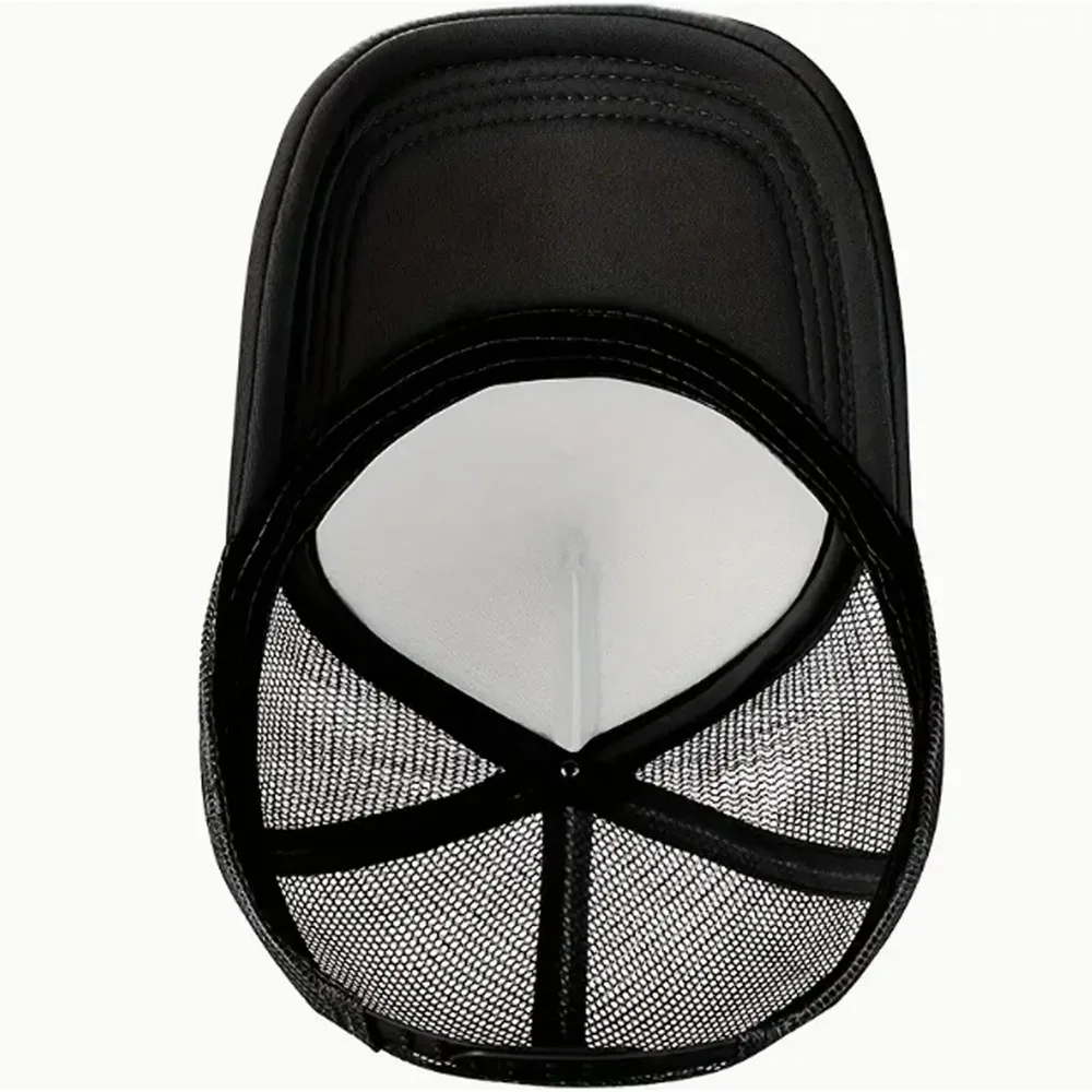 1pc  Sunshade Breathable Mesh Baseball Cap With Duck Mouth Design Pattern For Outdoor Sport