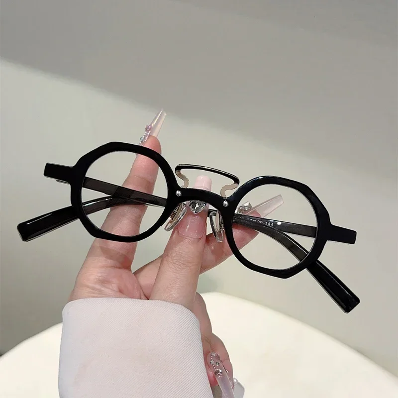 GM LUMIAS Vintage Round Glasses Men Fashion Punk Blue Light Blocking Optical Frames Women New Trendy Brand Design Eyeglasses view 3