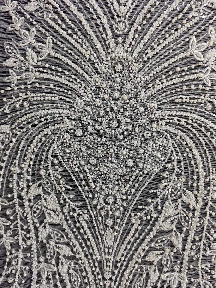 مسمار حبة الترتر نسيج الدانتيل الخياطة الراقية فستان الزفاف، ثوب مسائي، المرحلة زي DIY مصمم النسيج #2