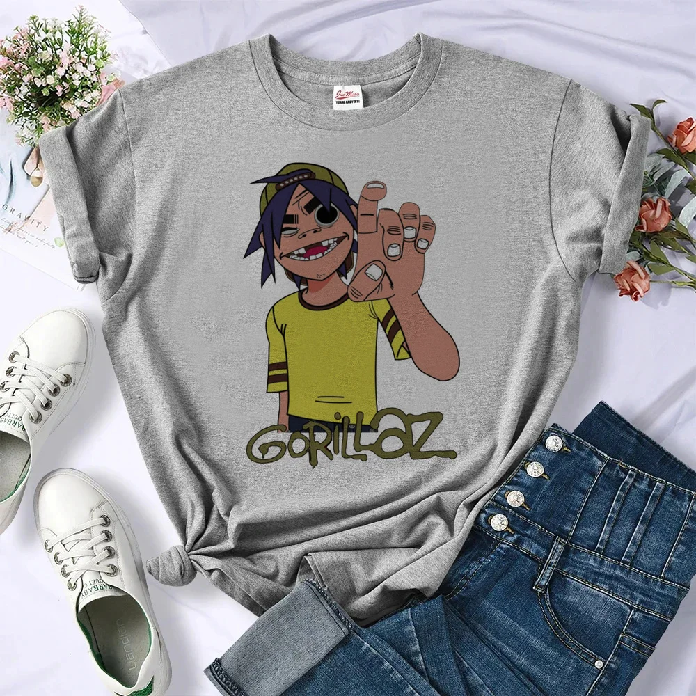 Gorillaz shirt teen gyaru 2000s cute Retro grunge t-shirt cutecore Retro summer korean fashion cheap