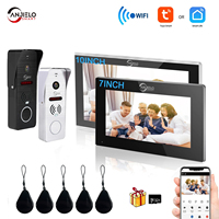 2024 NEW Tuya 7/10 Inch  Video Intercom Wifi Smart Home video doorbell System 1080P 160°Wired Full Touch Monitor Doorbell Camera