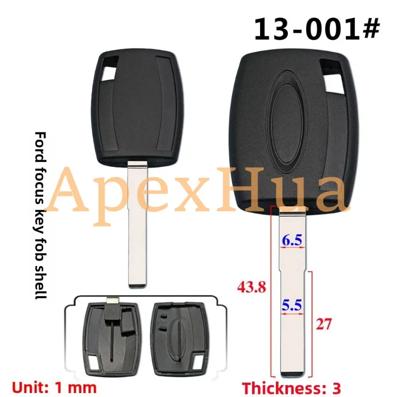 FOR Ford Edge Kuga Ecosport Focus Mondeo Transit Lincoln Escort Mercury Uncut Key Blank, Spare Mechanical Replacement Key Blade