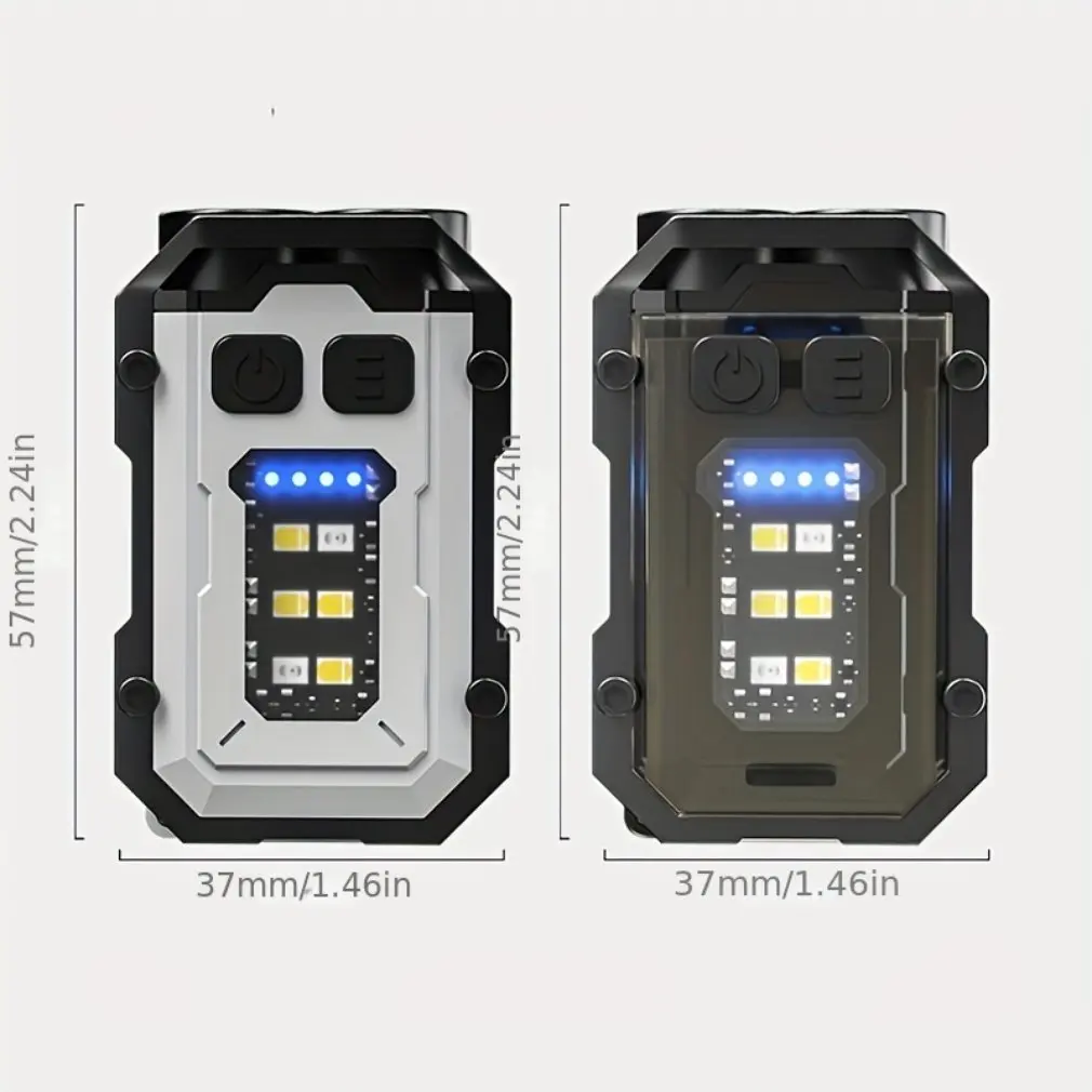 Lampe de poche LED haute luminosité portable, mini porte-clés, source de lumière pour touristes, camping en plein air, pêche, outil multifonction,