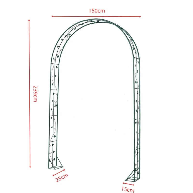 Iron Art Arches for Gardens, Climbing Trellises for Balconies, Vine and Rose Climbing Supports, Creative Arches