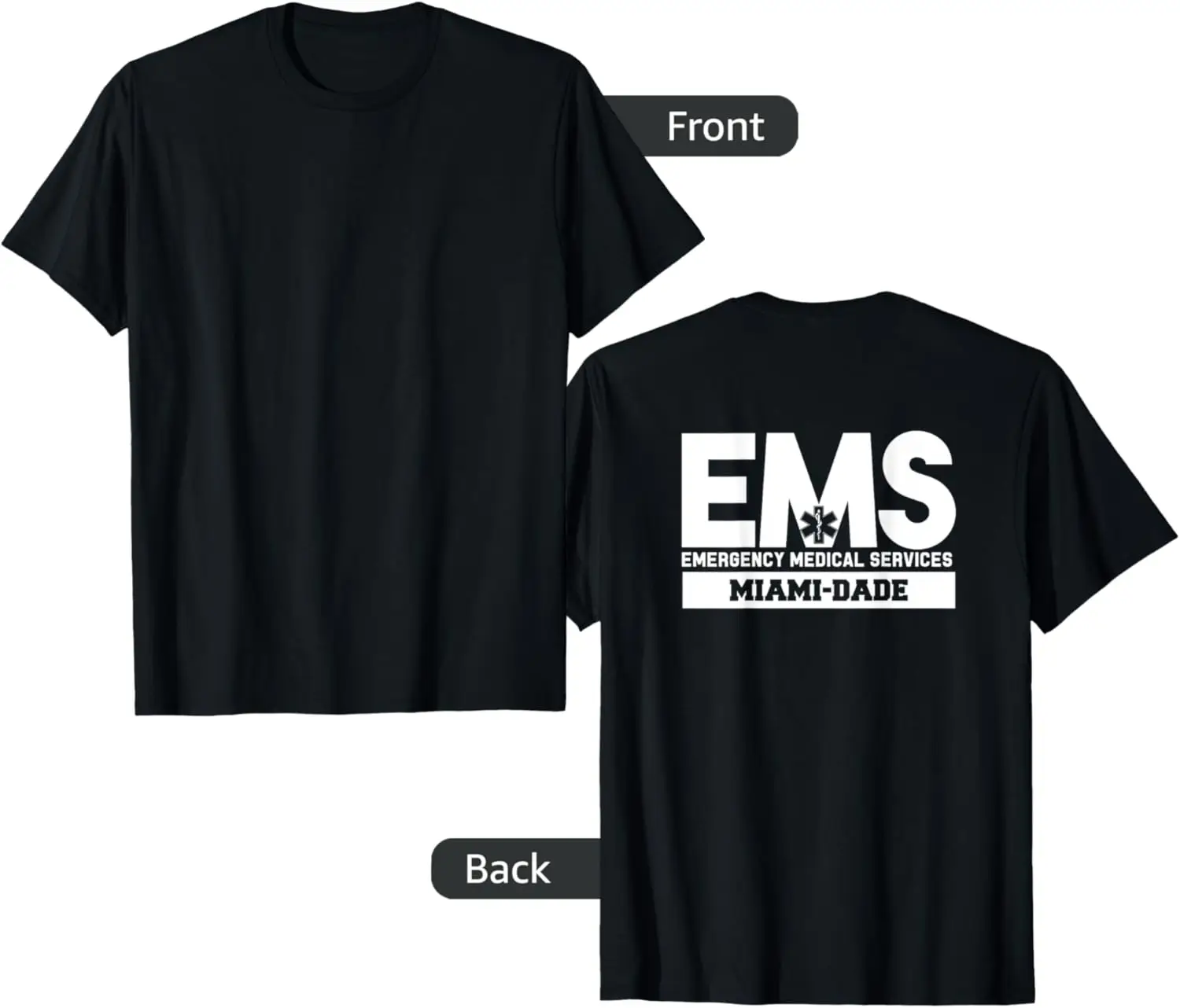 Miami-Dade Florida EMS Paramedic EMT Uniform T-Shirt T-Shirt