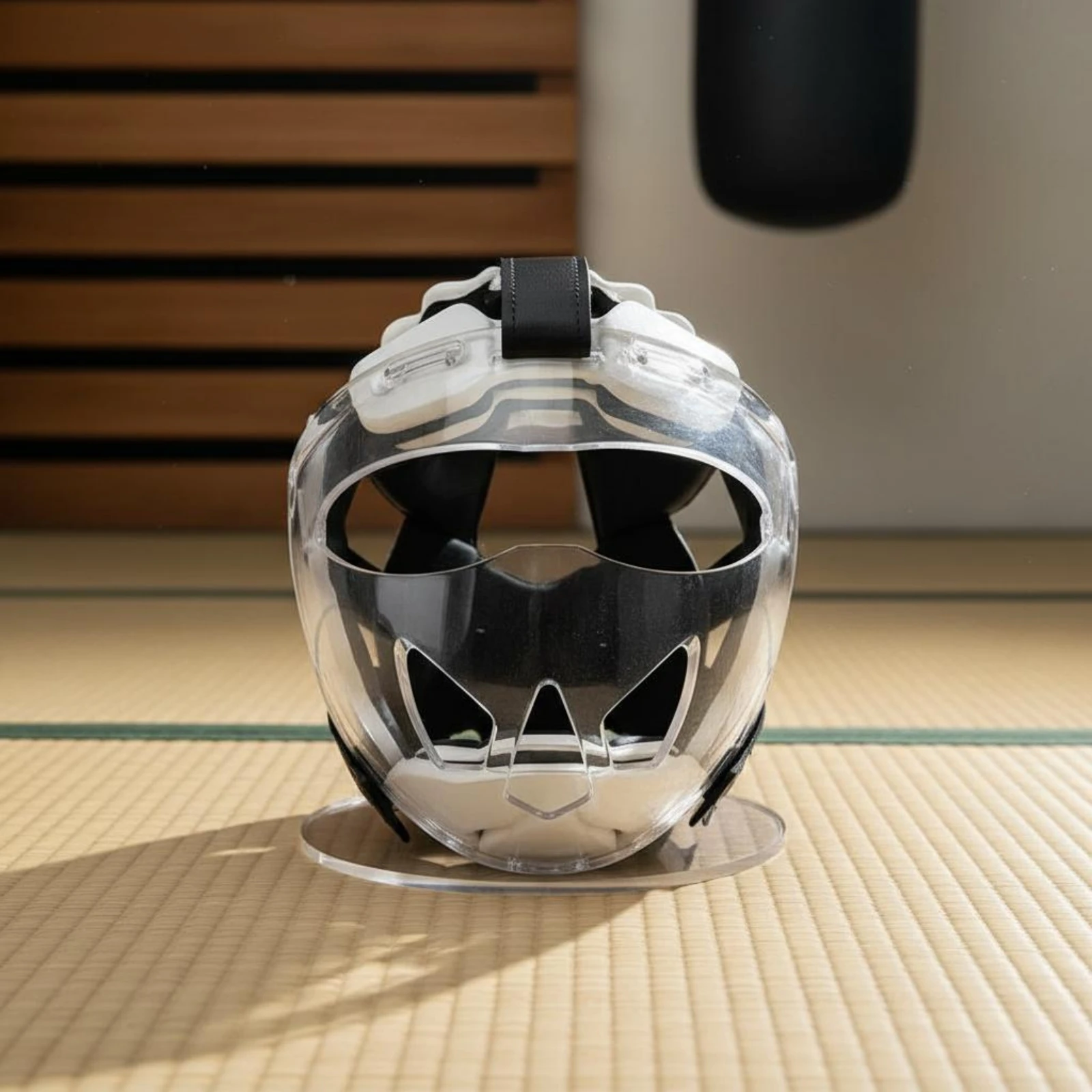 

Taekwondo Sparring Headgear Adjustable Fit Sparring Headgear Taekwondo Helmet Face Protection Combat Sports Gear Lightweight