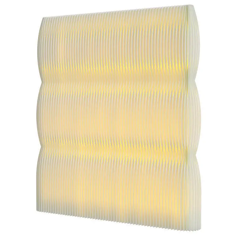 Light wave paper wall luminous curve atmosphere background wall, art exhibition hall organ wall, double-sided decorative