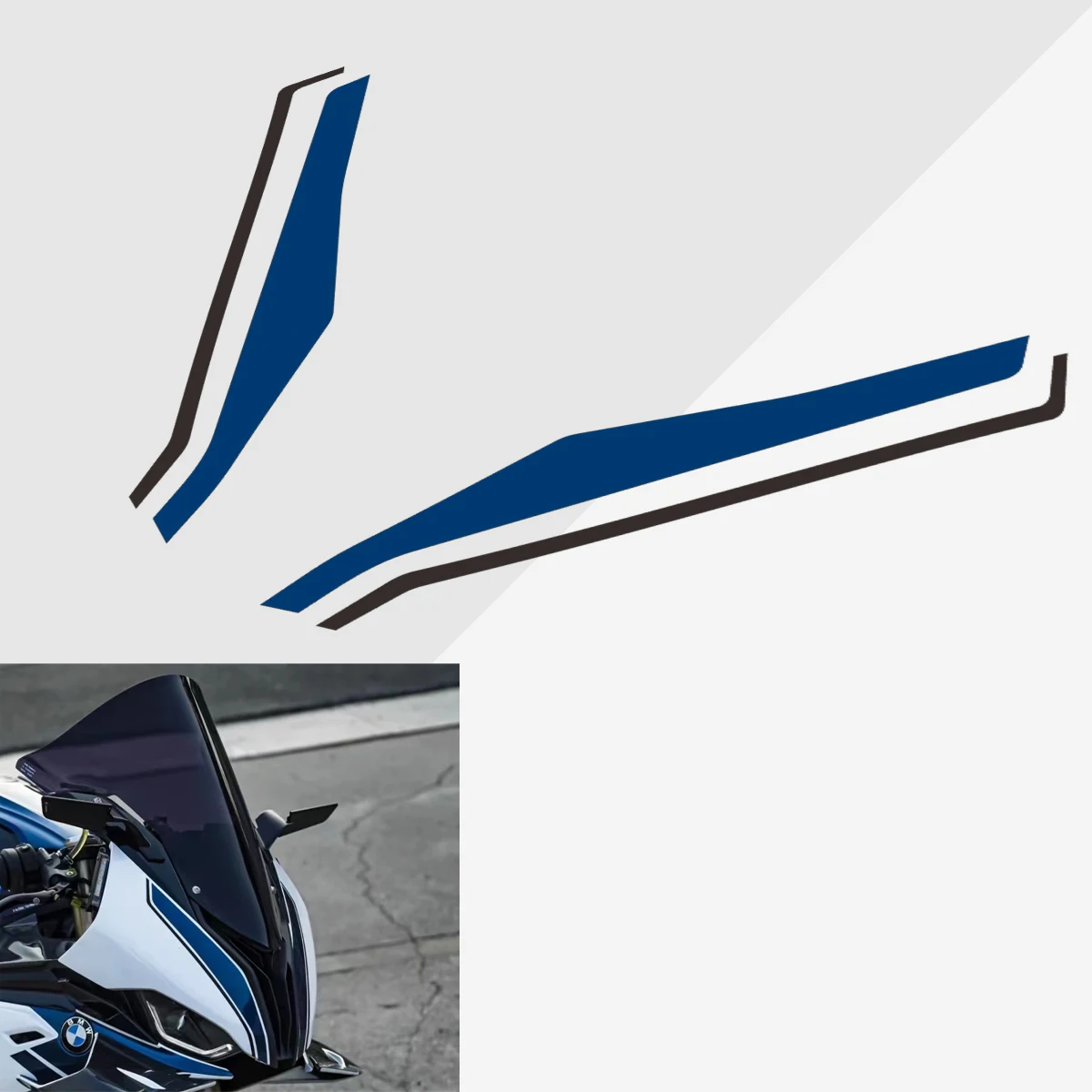 M1000RR 2023 Motorcycle accessories Sticker Decal For BMW S1000RR 2019 2020 2021 2022 2023 Head sticker New RR drawing S 1000 RR