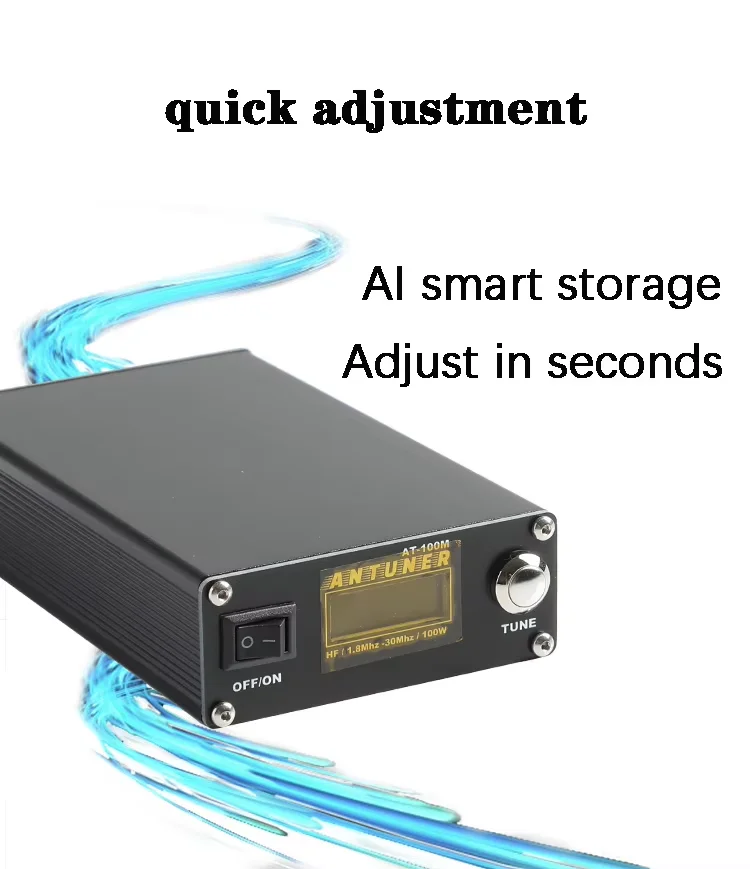 Uniwersalny tuner antenowy AT-100M do automatycznego strojenia Yaesu ICOM Kenwood Xiegu