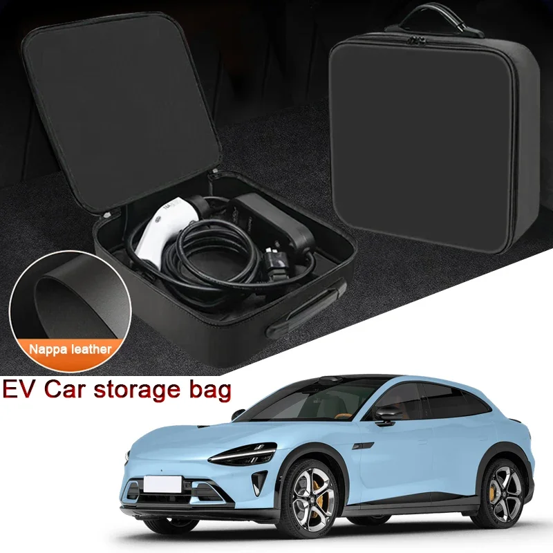 

Portable EV Car Charging Cable Storage Box For Xiaomi SU7 YU7 Electric Vehicle Charger Cables Carry Bag Waterproof Accessories