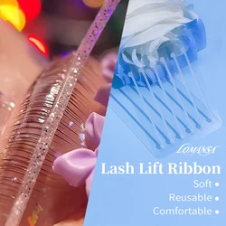 Lomansa 3 Pairs Korea Soft Silicone Lash Lift Ribbon Tape Reusable Eyelash Perm String Roller Compensator Eyelash Lift Pads Tool