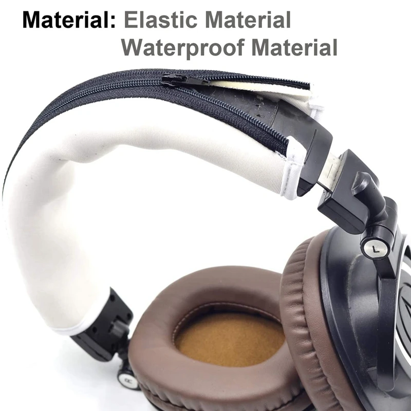 Headband Protector para MSR7 Headphone, Cinza Almofada Substituição Capa, M20, M30, M40, M40X, M50X, SX1