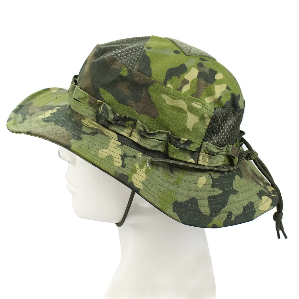 2.0 Tactical Boonie Hat Summer Mesh Camo Combat Cap Multicam Headwear Outdoor Sport Training Fishing Hiking Camping Hunting Hats