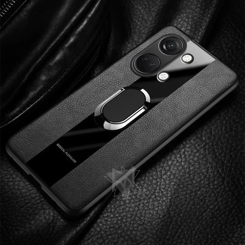 Oneplus nord 3用磁気リング電話ケース,高級革カバー,耐衝撃性シリコンバンパー,5g
