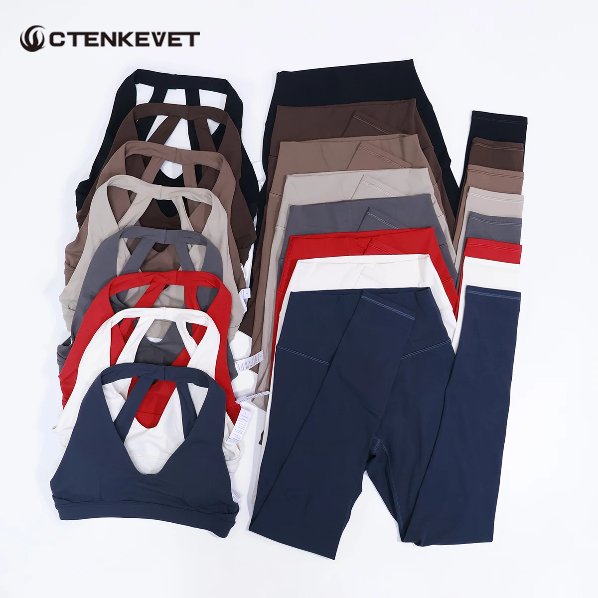 

Women's Ultra Soft Sports Bra And Yoga Pants Set Fashionable Two-Piece Gym Workout Shock-Absorbing Comfortable Underwear Suit