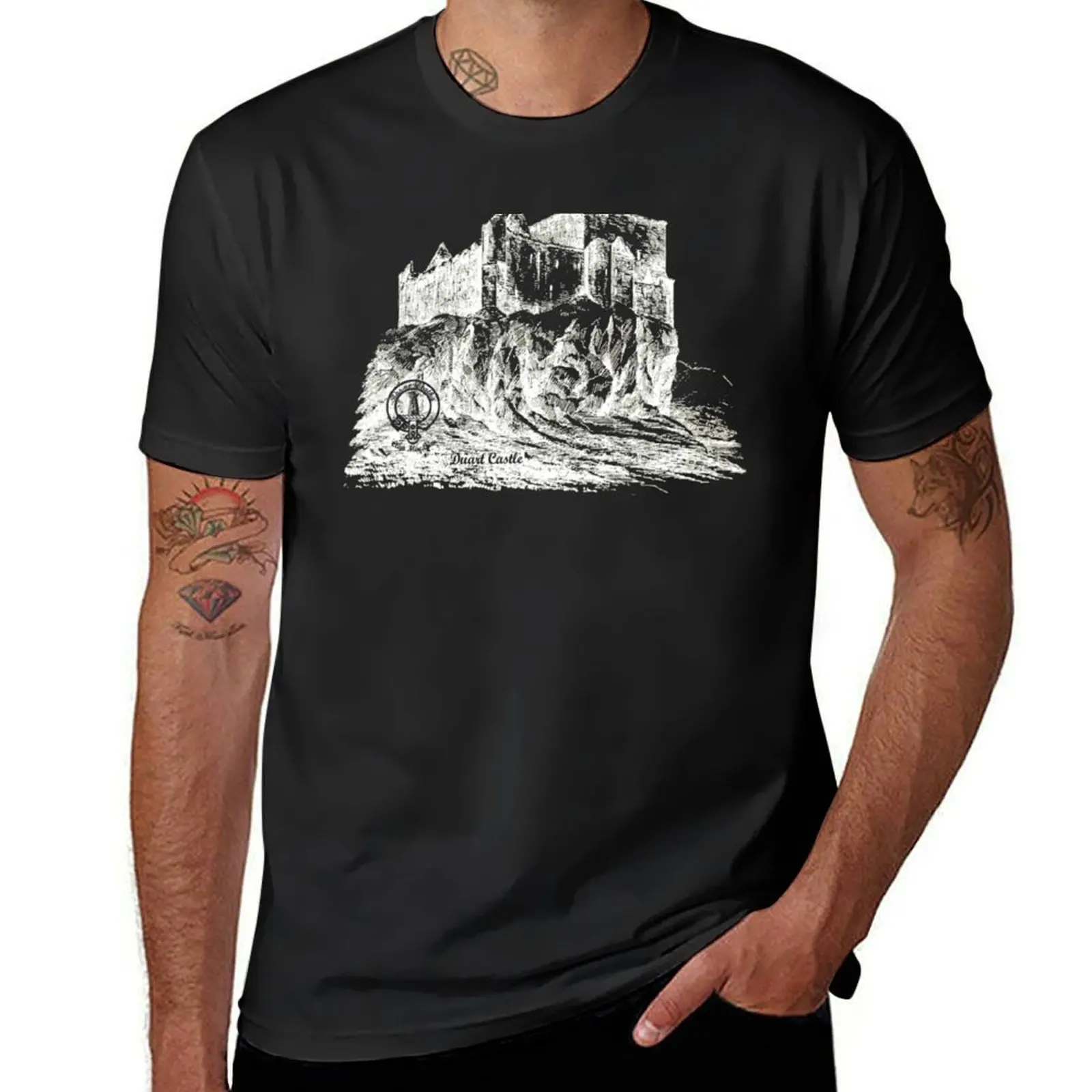 Duart Castle Historic Seat Of Clan Maclean Scotland T-Shirt animal prinfor boys tops plain black t shirts men