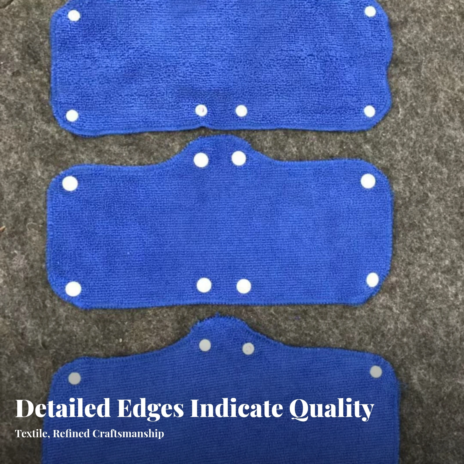 6 Pieces Breathable Blue Helmet Sweatband Reusable Curved Terry-Cloth Helmet Sweatband Headgear Snap-Fastening Hard Hat Liner 4